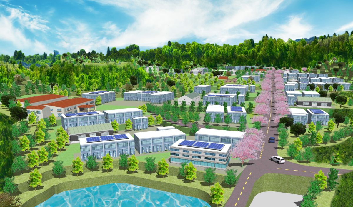 ▲彰化縣惠來產業園區開發模型。（圖／惠來產創公司提供）