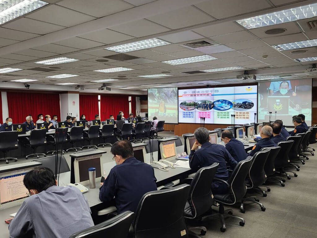 ▲九合一選舉和修憲公民複決投票平順落幕。（警政署提供）