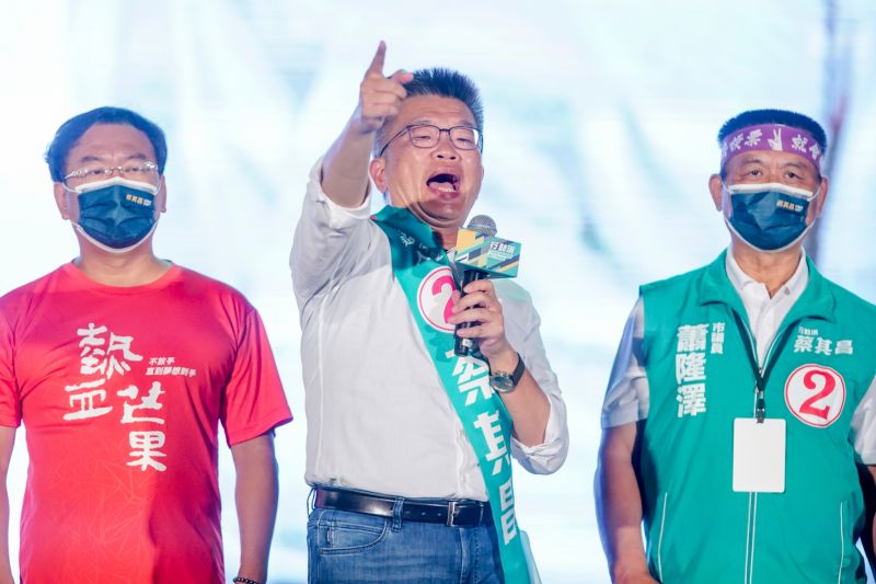 ▲蔡其昌認為,台中人不須再寵溺一個不負責任的政治人物。(圖/蔡其昌競總提供,2022.11.22)