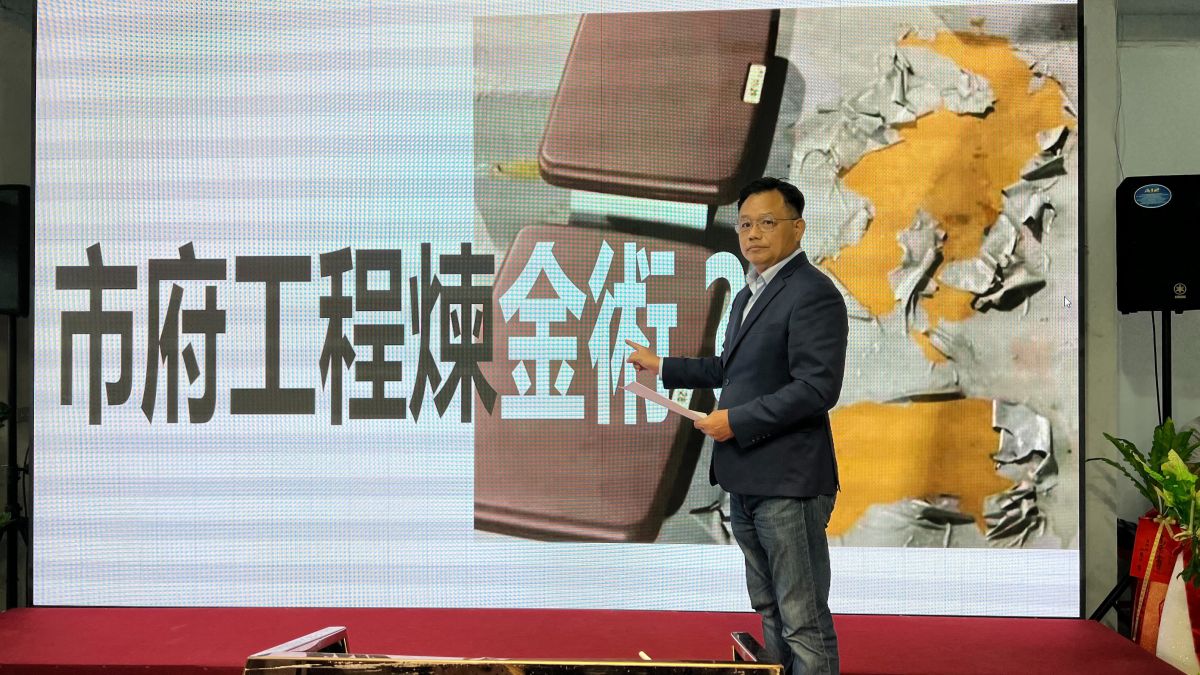 ▲林耕仁今召開記者會指控，竹市府工程經費不斷飆升藏弊端，遭竹市府提告妨礙名譽，林下午回應，此舉是想透過訴訟，製造寒蟬效應。（圖／林耕仁辦公室提供）