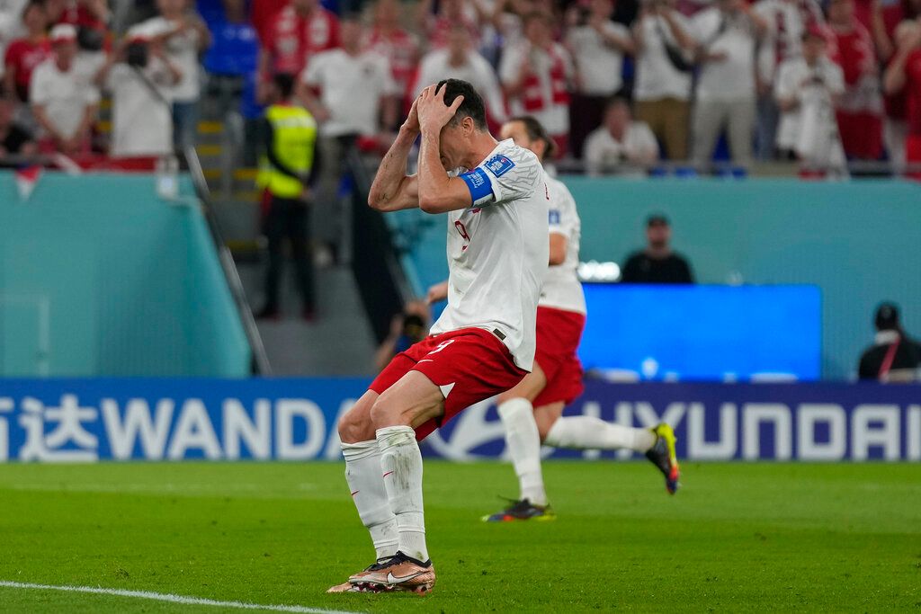 ▲波蘭隊長Lewandowski對墨西哥之戰錯過關鍵12碼罰球（圖／美聯社／達志影像）