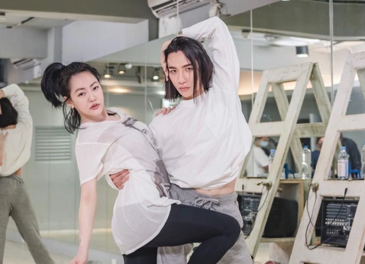 ▲小S與舞蹈老師翔翔經常合體練舞，在臉書曬出影片。（圖／翻攝小S臉書）