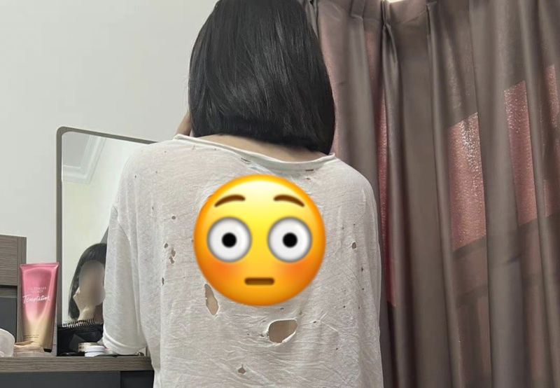 ▲一名網友曬出老婆穿了許久的睡衣,無奈喊「很節儉⋯」卻意外引起老司機暴動。(圖/翻攝自臉書社團「爆廢公社公開版」)