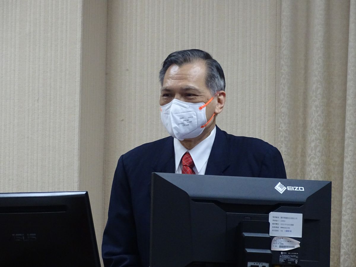 ▲國安局長陳明通否認企業捐款與前新竹市長林智堅有關。（圖／記者呂炯昌攝，2022.11.24）