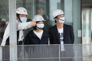 蔡英文視察基隆塔,大讚林右昌市府團隊8年來讓城市大幅進步,也肯定蔡適應居中協調。 ▲蔡英文視察基隆塔,大讚林右昌市府團隊8年來讓城市大幅進步,也肯定蔡適應居中協調。(圖/蔡適應辦公室提供)