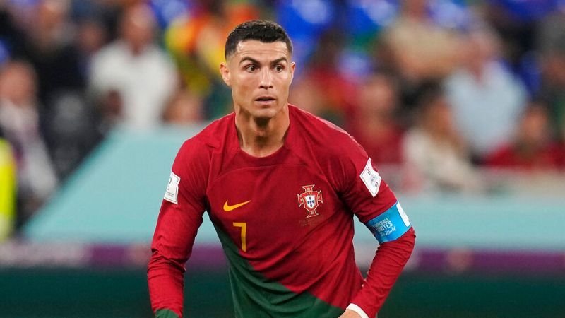 ▲葡萄牙名將C羅（Cristiano Ronaldo），日前出戰烏拉圭時一記頭槌得分被沒收。（圖／美聯社／達志影像）