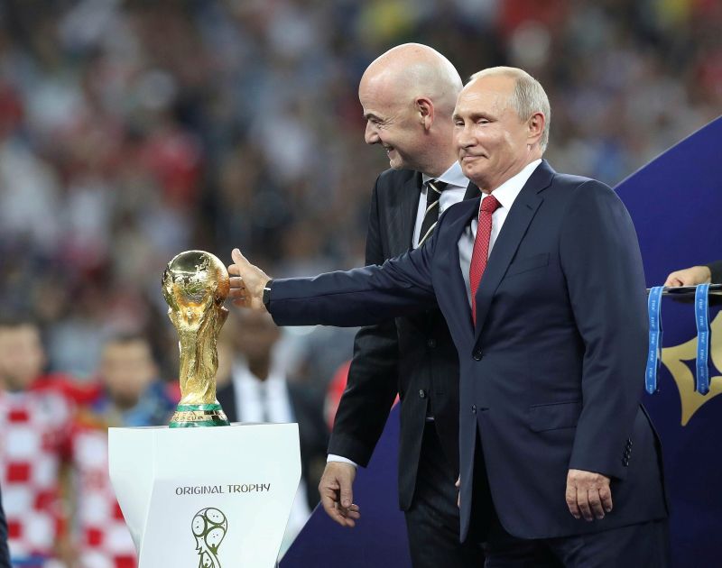 ▲俄羅斯曾在2018年主辦國際足總世界盃的賽事。（圖／美聯社／達志影像）