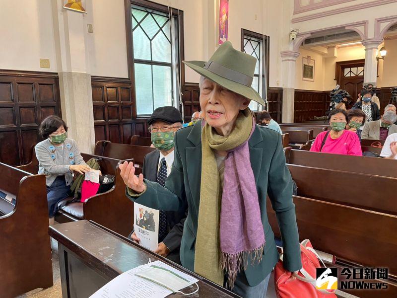 ▲金美齡肯定陳時中,並呼籲要支持為台灣健康、安全、自由打拚的人,而不是要選年輕又帥的人。(圖/記者黃宣尹攝,2022.11.25)