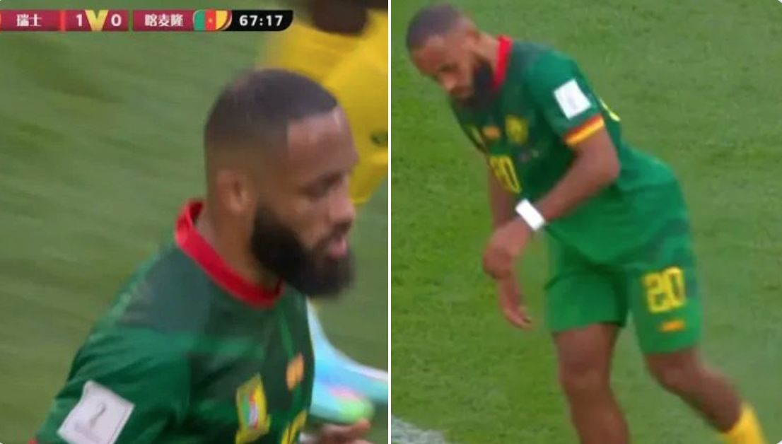 ▲喀麥隆球員外形酷似詹皇（LeBron James）(圖／取自LeBron James推特)