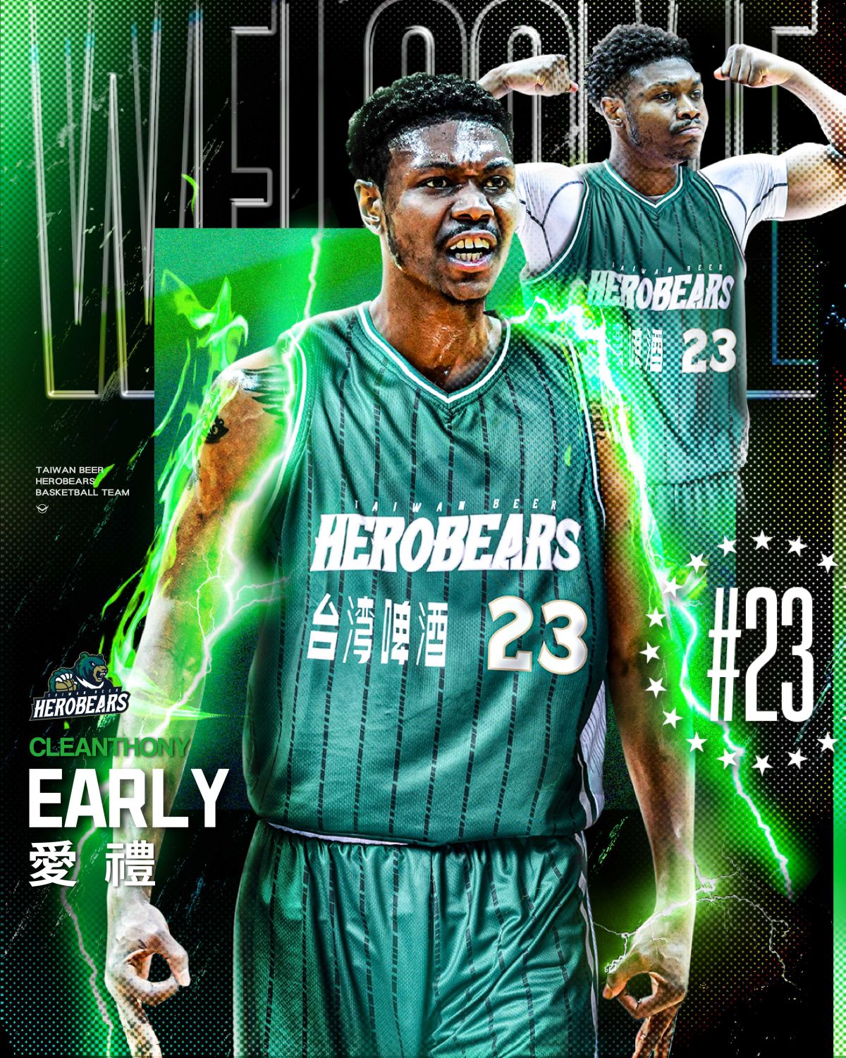 ▲Cleanthony Early 愛禮加入台啤英熊。（台啤提供）