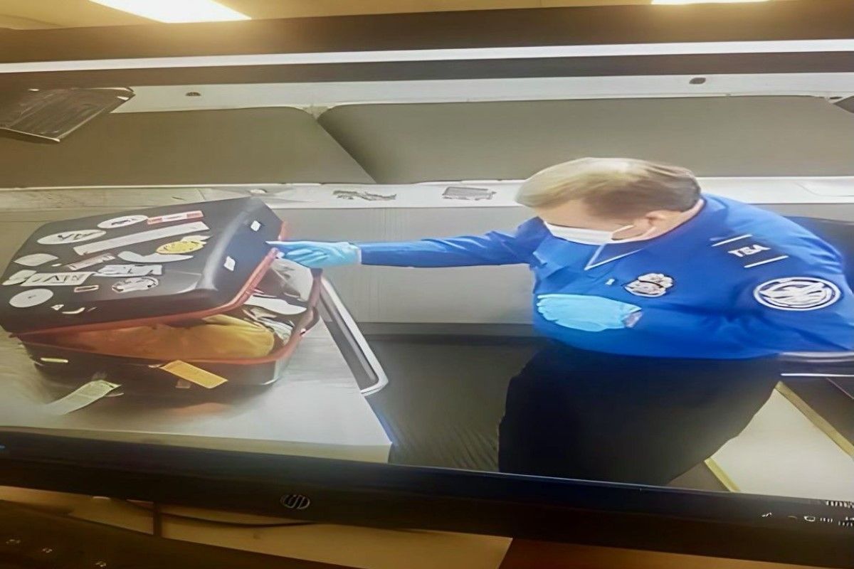 ▲機場X光搜出1隻胖橘貓，行李主人看傻眼：「怎麼進去的」。（圖／Twitter：TSA）