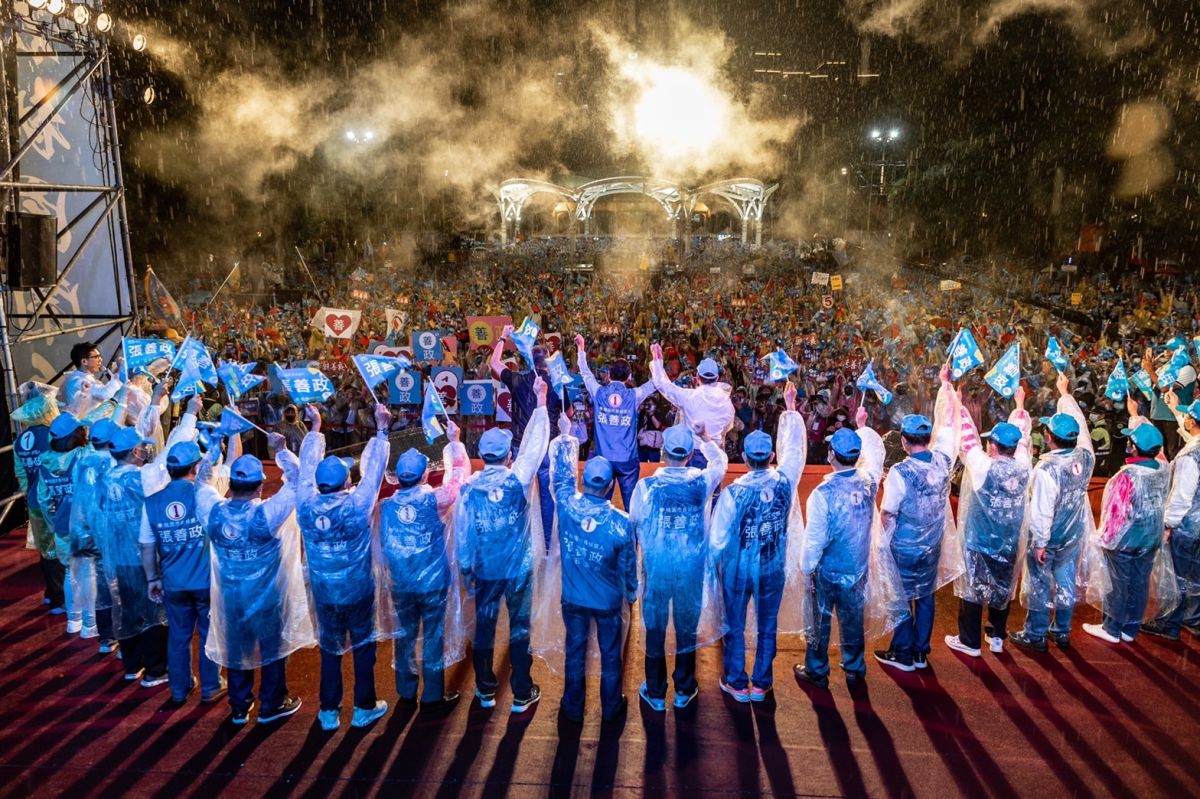 ▲張善政選前之夜。（圖／張善政競辦提供）