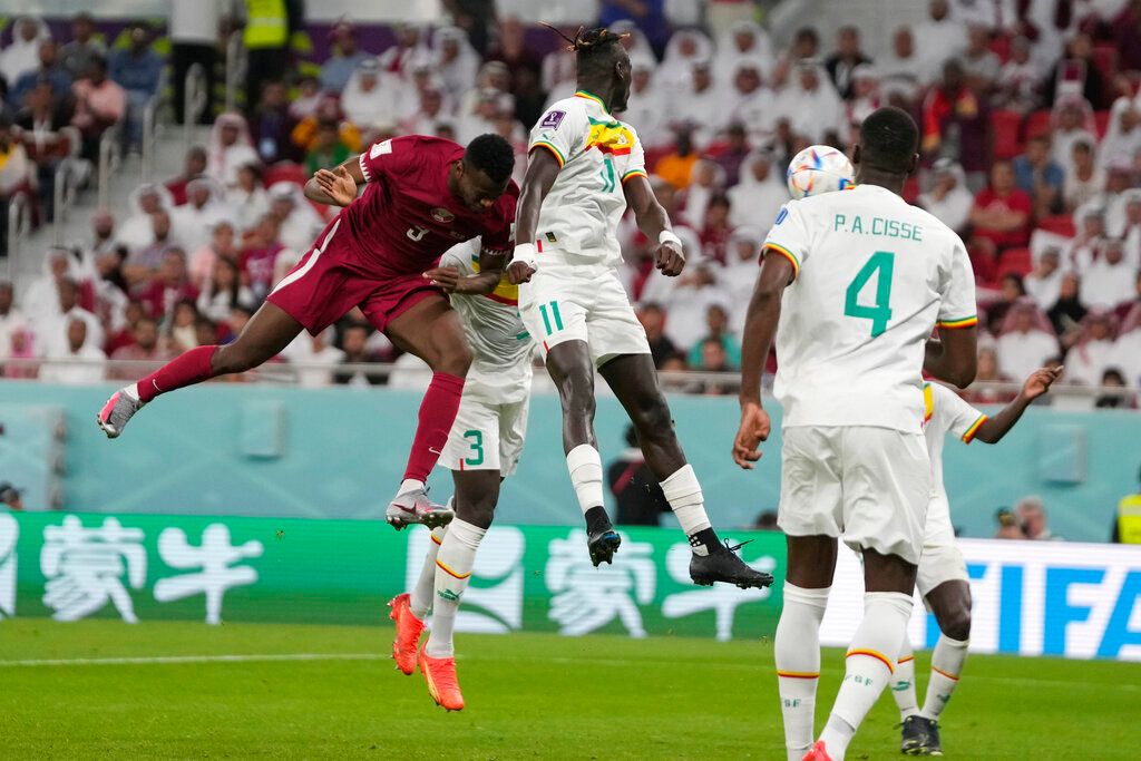 ▲塞內加爾Famara Diedhiou頭鎚入網。（圖／美聯社／達志影像）