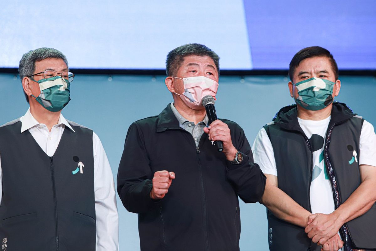 ▲民進黨籍台北市長候選人陳時中，今晚自行宣布敗選。（圖／NOWnews攝影中心）