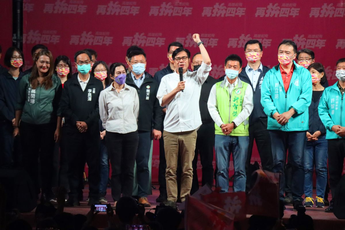 ▲對於媒體問他是否會做滿四年，陳其邁則表示，「我一定做滿四年，這個沒有疑問」。（圖／記者鄭婷襄攝，2022.11.26）