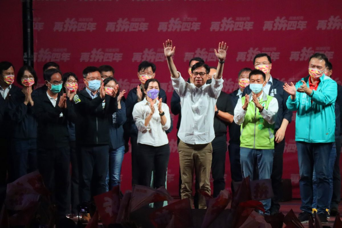 ▲高雄市長陳其邁雖然順利連任成功，但投票率卻是縣市合併以來，歷屆市長選舉最低的一次。（圖／記者鄭婷襄攝，2022.11.26）