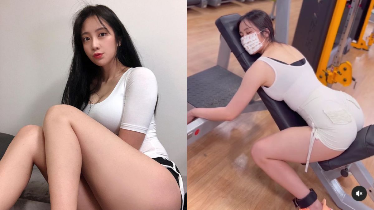 ▲韓國瑜伽正妹睡著的影片，造成網友瘋傳。（圖／翻攝自gawonaa IG）