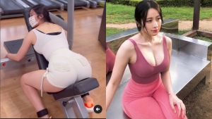 ▲韓國瑜伽正妹睡著的影片，造成網友瘋傳。（圖／翻攝自gawonaa IG）