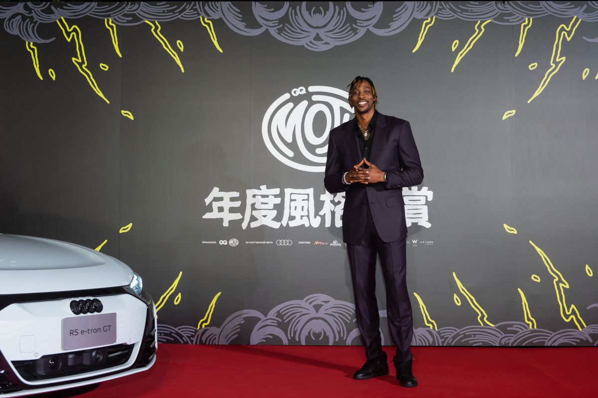 ▲T1聯盟桃園永豐雲豹球星「魔獸」霍華德(Dwight Howard)參與GQ年度風格大賞。（GQ提供）