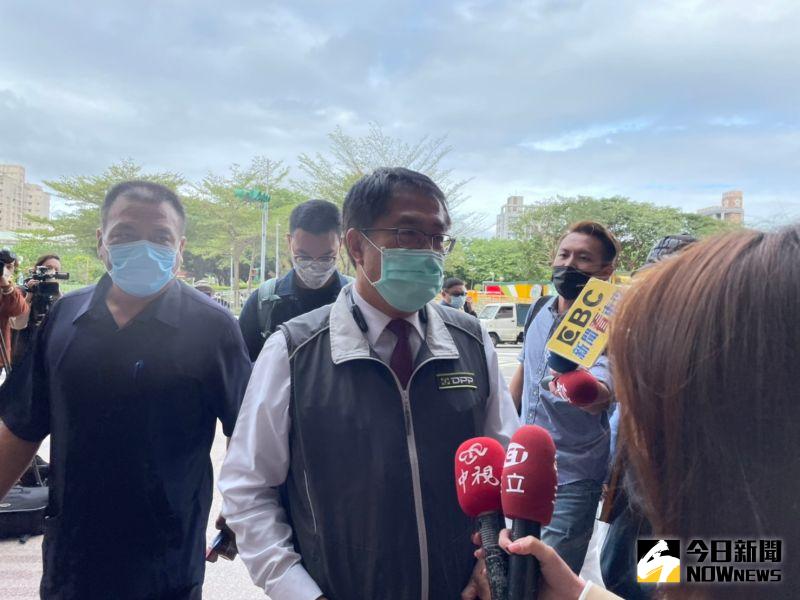 ▲黃偉哲表示,民進黨的各個世代都要一同面對,大家都有共識,就是為民進黨團結。(圖/記者黃宣尹攝,2022.11.30)