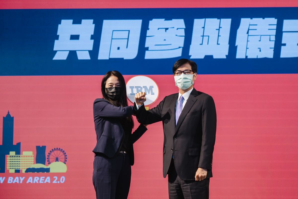 ▲國際大廠IBM高璐華總經理出席亞灣2.0啟動記者會，表達進駐意願並高度支持。（圖／高市府經發局提供）