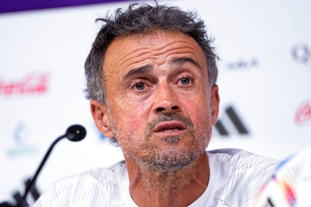 ▲西班牙隊總教練Luis Enrique。（圖／美聯社／達志影像）
