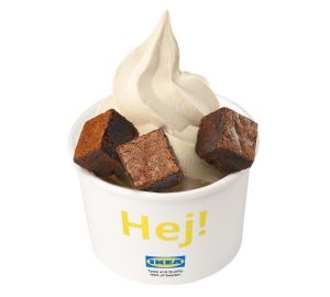 ▲布朗尼霜淇淋30元，預計販售至明年1月底。（圖／IKEA提供）