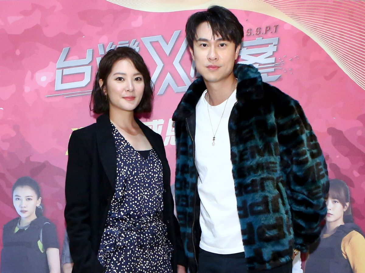 ▲楊雅筑（左）、劉書宏殺青宴高歌《好心分手》。（圖／中視）