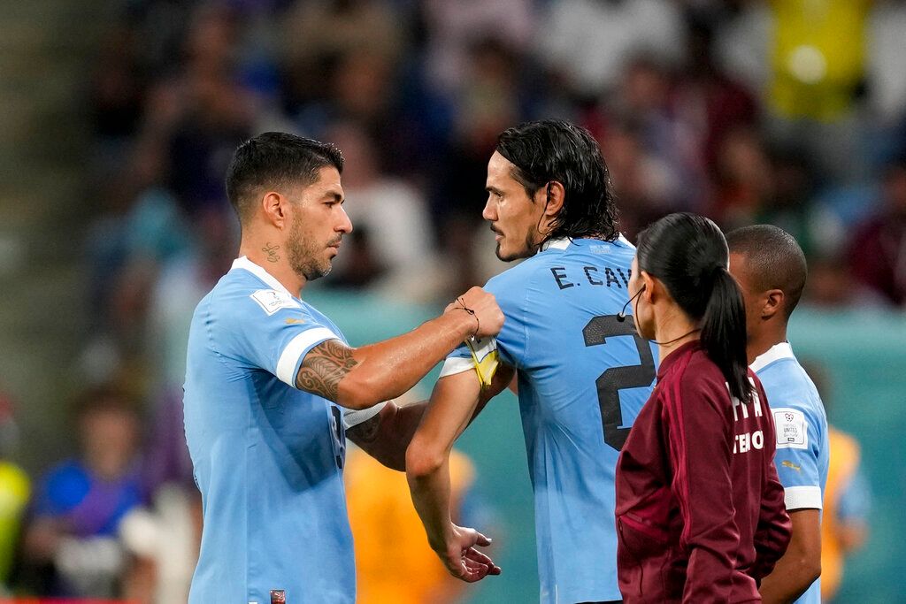 ▲Luis Suarez和Edinson Cavani是這些年烏拉圭足球的代表人物。（圖／美聯社／達志影像）