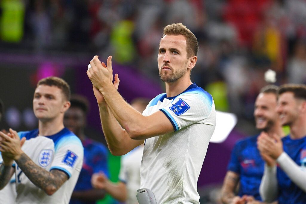 ▲上屆金靴獎Harry Kane本屆進球數尚未開張。（圖／美聯社／達志影像）