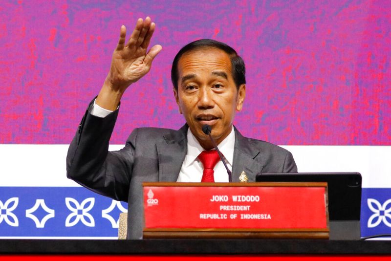 ▲一段印尼總統佐科威（Joko Widodo）說著流利中文的影片，近日在印尼社群平台瘋傳。（圖／美聯社／達志影像）