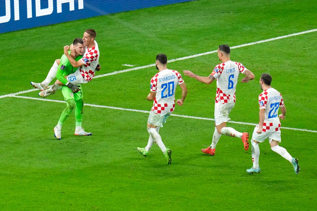 ▲克羅埃西亞PK贏球。（圖／美聯社／達志影像）