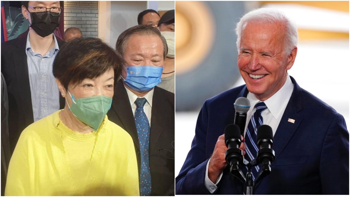 ▲美國總統拜登6日出席台積電亞利桑那州晶圓廠移機典禮，他致詞開場就感謝張忠謀的妻子張淑芬，自曝「欠台積電太多了」。（圖／NOWnews合成照）