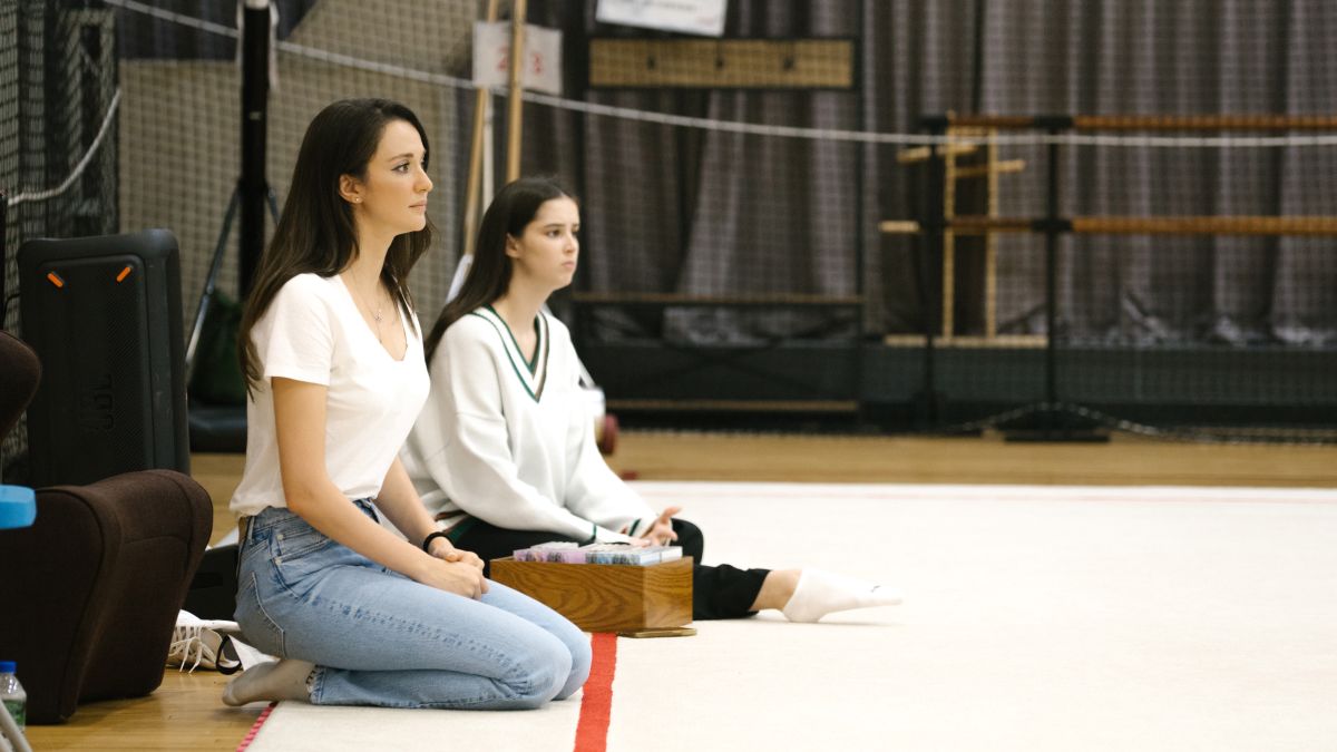 ▲瑞莎（左）致力於推廣台灣韻律體操運動。（圖／瑞星韻律體操協會提供）