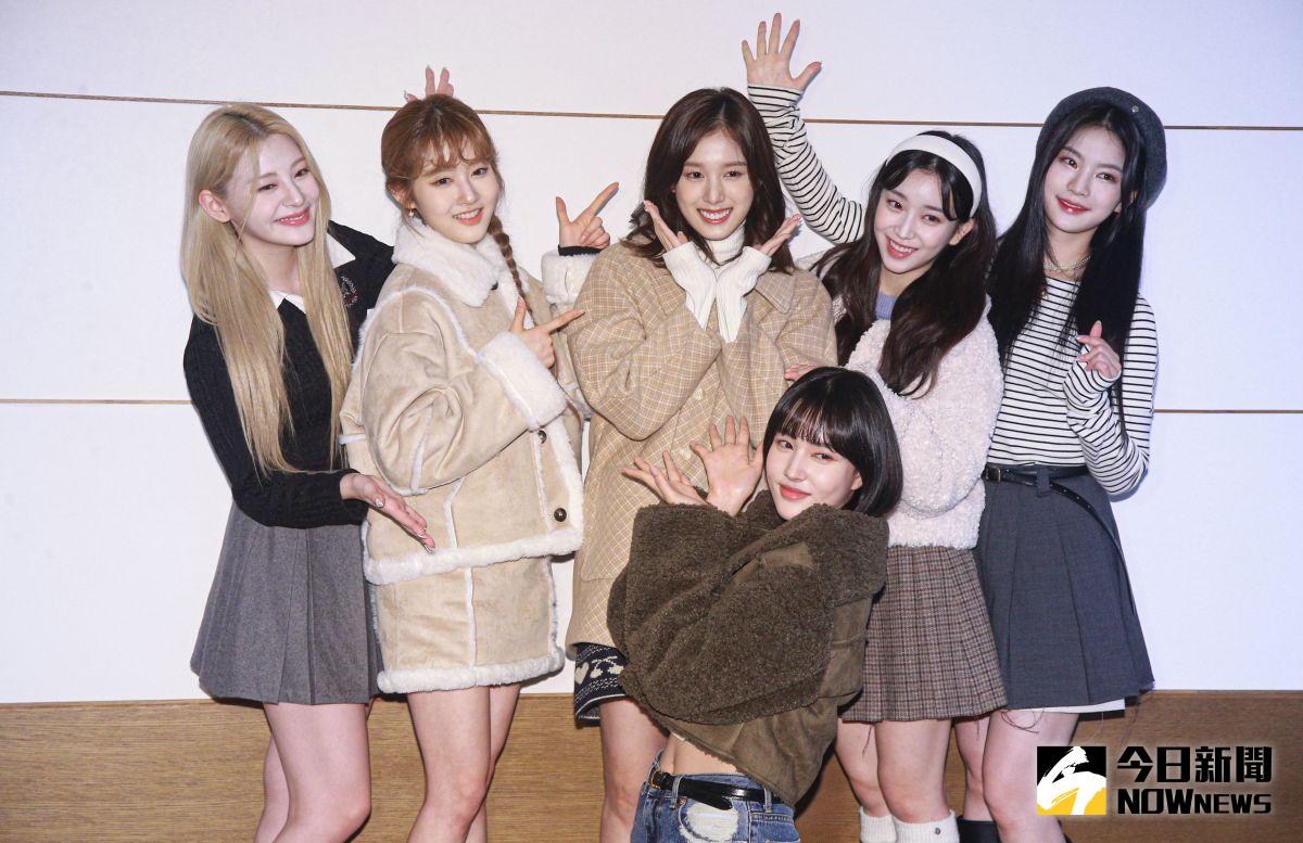 ▲STAYC初訪台，壽星J（中）今生日。（圖／記者葉政勳攝）