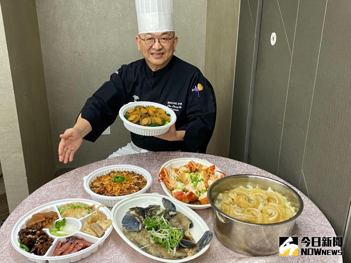 ▲台南擔仔麵餐廳推年菜外帶，有單品及桌菜組，嚴選海鮮食材，菜色極品澎湃。（圖／記者金武鳳攝，2022.12.9) 