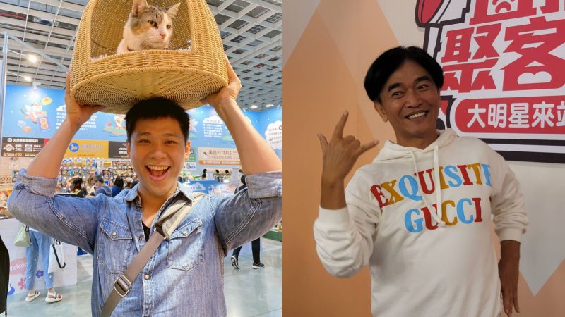 ▲葛斯齊（左）不僅謝謝吳宗憲（右）的建議，還反過來喊話，可以幫對方拍全家出遊的照片。（圖／翻攝葛斯齊臉書、讀者提供）