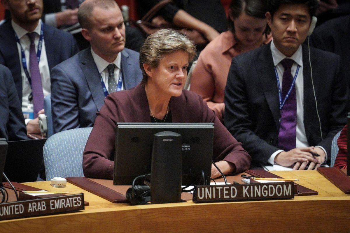 ▲英國駐聯合國大使吳百納（圖）表示，俄羅斯正試圖從伊朗取得數百枚彈道飛彈等更多武器，並向德黑蘭當局提供前所未有的軍事和技術支持作為回報。（圖／美聯社／達志影像）