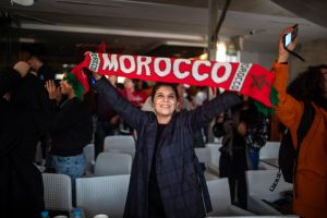 ▲從法國巴黎到西班牙馬德里，摩洛哥在今年世界盃爆冷勝出後各處都有支持者慶祝。（圖／美聯社／達志影像）
