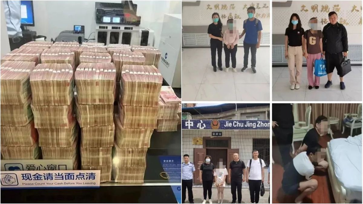 ▲中國內蒙古區的科爾沁分局全面透過虛擬貨幣洗錢的犯罪集團，一共拘捕63人。（圖／翻攝自中國微信公眾號＠平安通遼）