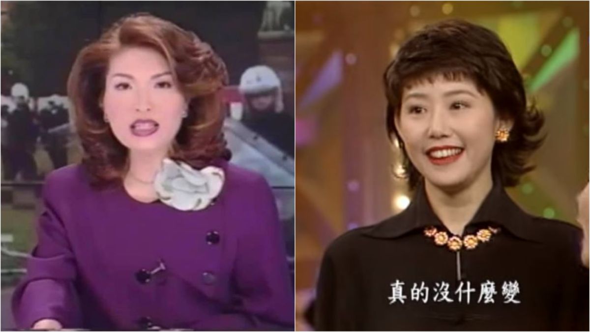 ▲張雅琴（左圖）、崔麗心在高中同學會同框。（圖／翻攝自張雅琴臉書、台視YouTube）