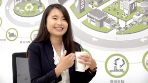 環海淨塑品牌行銷經理李佩郁,記者康仲誠攝,20221110 ▲環海淨塑品牌行銷經理李佩郁,記者康仲誠攝,20221110