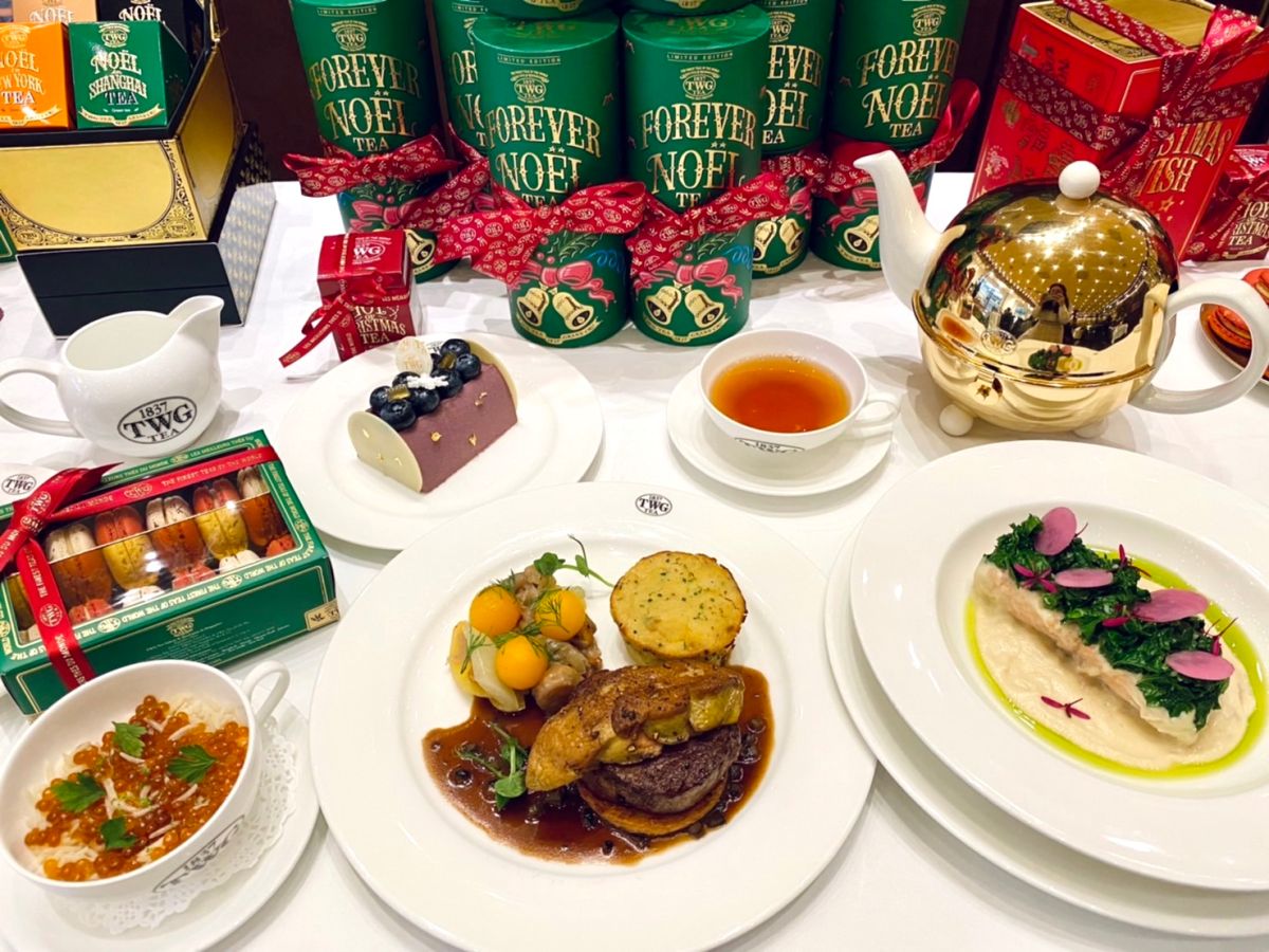▲TWG Tea年末冬季推出全新茶款「永恆聖誕茗茶」、以及年度限定的「2022 聖誕茗茶套餐」，每年必吃的茶香馬卡龍和華麗的木柴蛋糕、法式香草帕菲等甜點更是不可錯過！全新MyTWG「尊榮禮遇會員系統」正式在台灣上線。（圖／記者蕭涵云攝）