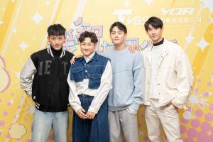 ▲左起鍾岳軒、鄭豐毅、陳彥廷、黃柏峰組成「機智男孩」。(圖/TVBS提供) ▲左起鍾岳軒、鄭豐毅、陳彥廷、黃柏峰組成「機智男孩」。(圖/TVBS提供)