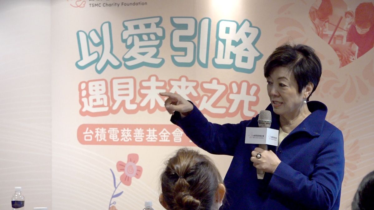 ▲台積電慈善基金會董事長張淑芬出席基金會活動說明。（圖／康仲誠攝）