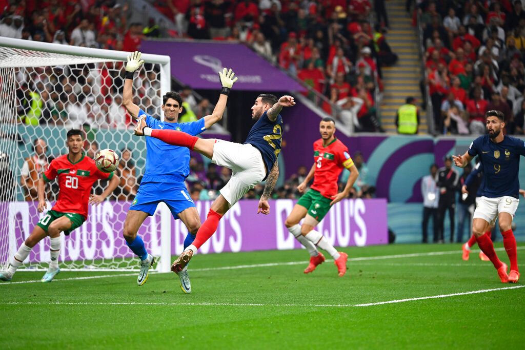 ▲法國在4分39秒「閃電進球」。（圖／美聯社／達志影像）