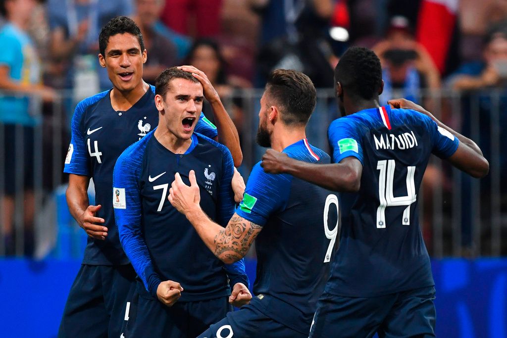 ▲中鋒Olivier Giroud、中場Antoine Griezmann、中後衛Raphael Varane是法國重要的組成。（圖／美聯社／達志影像）