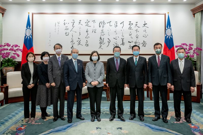 ▲總統蔡英文今日上午接見日本台灣交流協會會長大橋光夫。（圖／總統府提供）