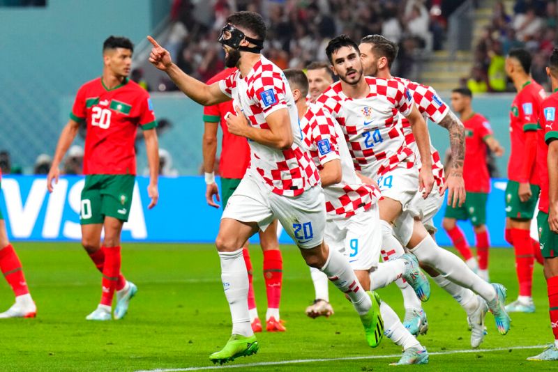 ▲Josko Gvardiol頭球幫助克羅埃西亞先馳得點。（圖／美聯社／達志影像）