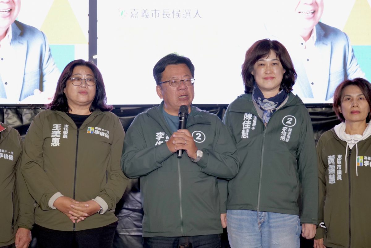 ▲李俊俋表示敗選責任自己一人承擔，也期盼黃敏惠施政能參考自己所提出的政見。（圖／李俊俋競辦提供）